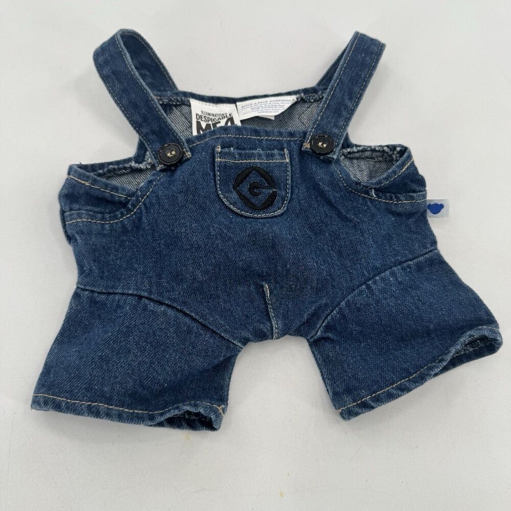 Build a Bear Minions Blue Denim Jean Overalls Bibs Despicable ME 4 2024